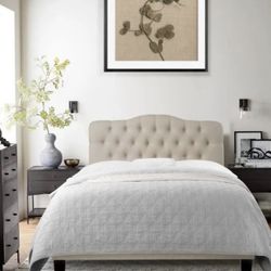 Queen Size Bed Frame Brand New In Box With Adjustable Height Headboard 