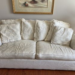 Living Room Couch, Seat, & Table Set