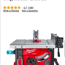 Milwaukee Table Saw 