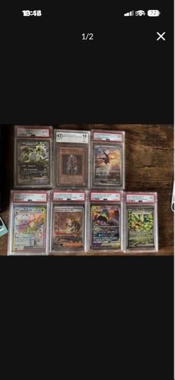 Pokemon and yugioh PSA and Beckett graded cards