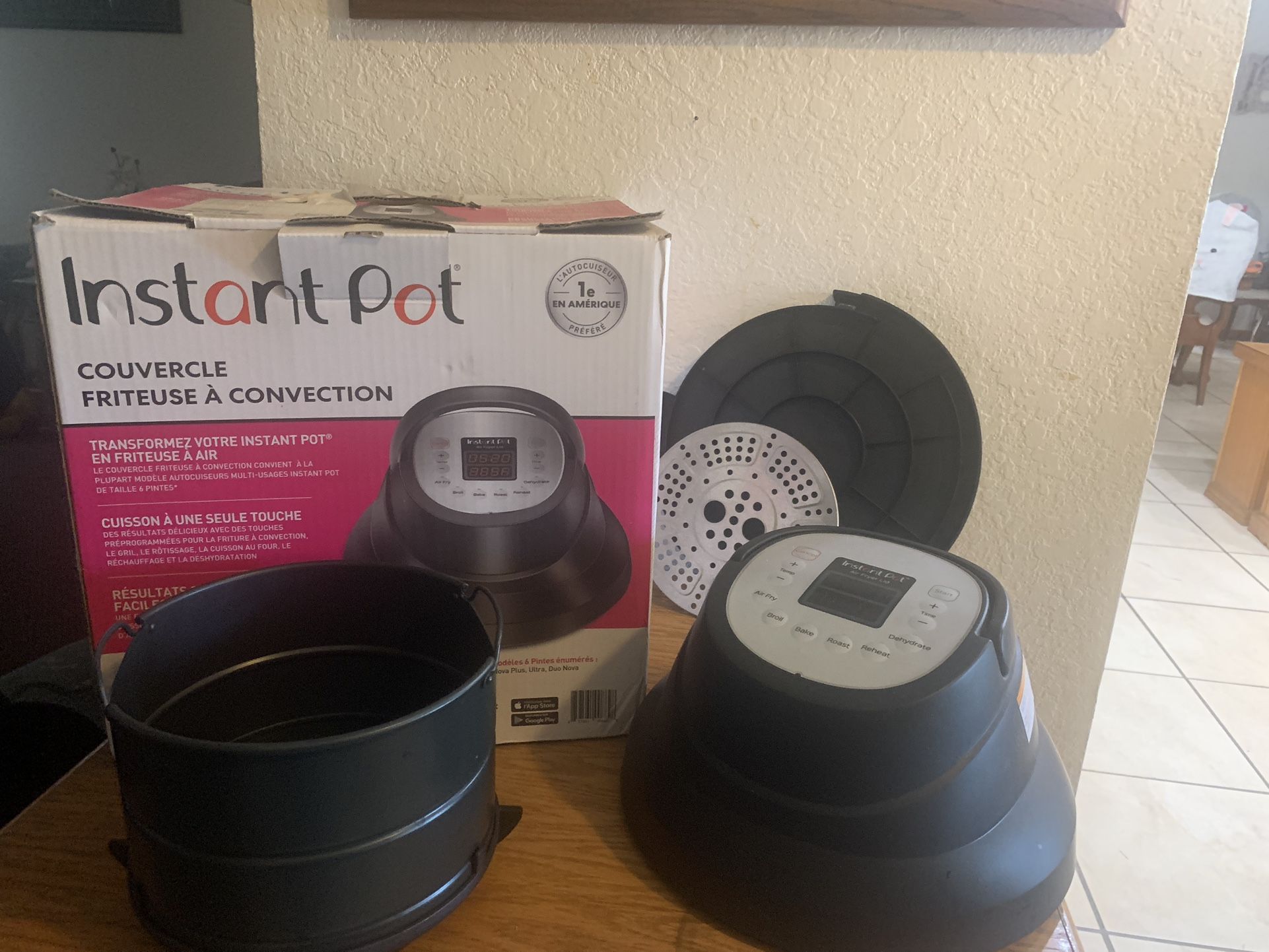 6qt Instant pot Air Fryer Lid