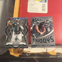 2 mint cond EAGLES 🦅 optic cards