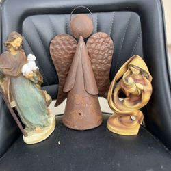 3 Vintage Religious Sculptures