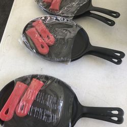 Tramontina Cast Iron Fajita Set of 2  $55 For All.  6 Pc