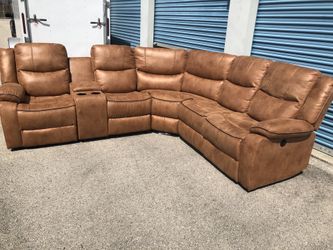 Power Reclining Sectional Couch