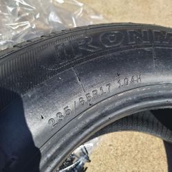 Four 235/65R17 Semi-new Tires