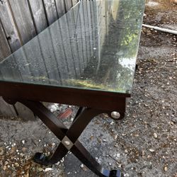 Table With A Glass On Top