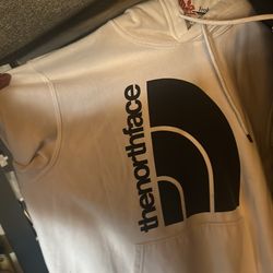 White Large Thenorthface hoodie