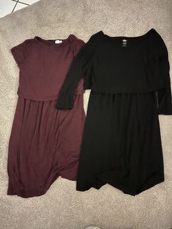 2 maternity/nursing dresses