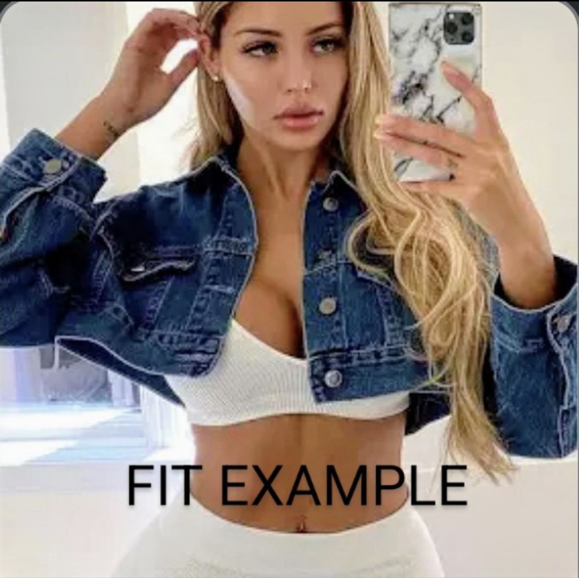 Brand New ZARA Mid Drift Blue Denim Jacket Sz Small