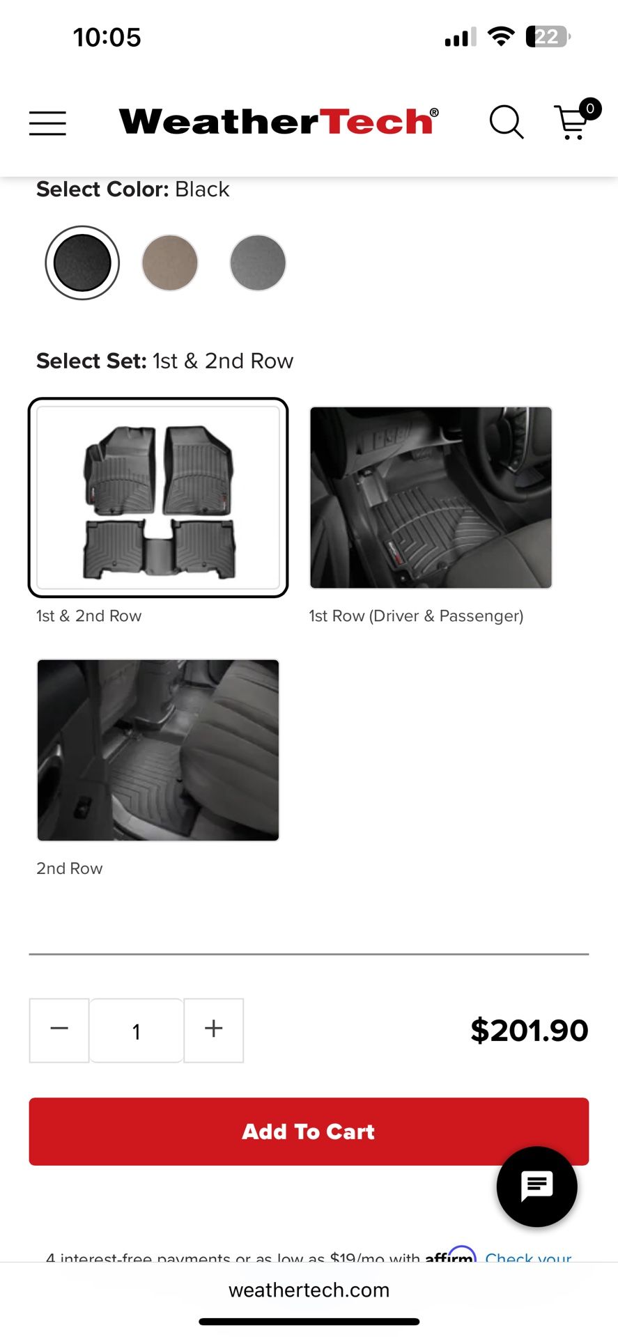 Weather Tech Car Mats 
