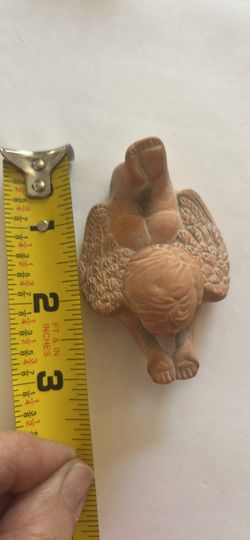Vintage cherub terracotta