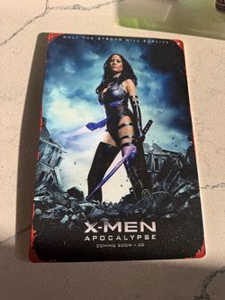 X-Men Apocalypse Psylocke Metal Tin Sign
