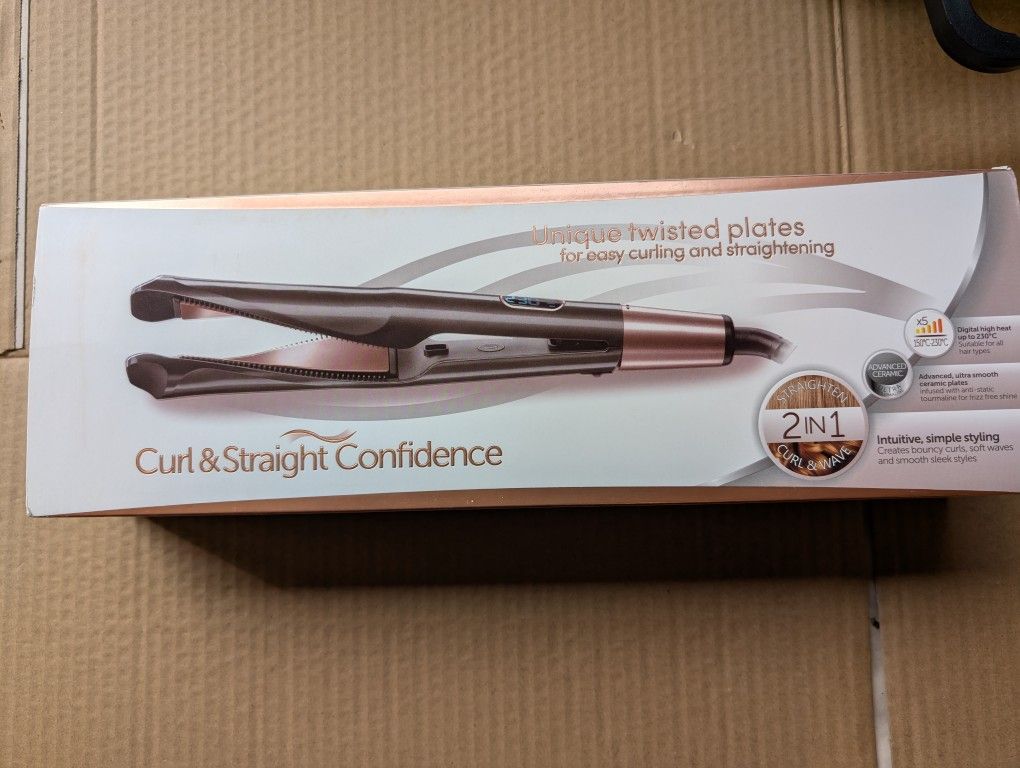 Hair 2 In 1 Curling And Straightening Plates