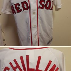 Authentic VINTAGE #38 CURT SHILLING BOSTON RED SOX MLB MAJESTIC JERSEY M