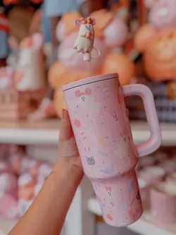 Disney Parks 2026 Halloween Pastel Cutie Minnie Mouse Pink Tumbler Cup New