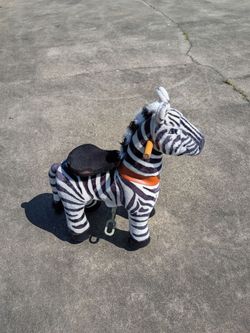 Pony Cycle Zebra Ride on Toy