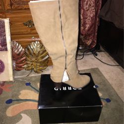 Tan above knee torrid boots size 12