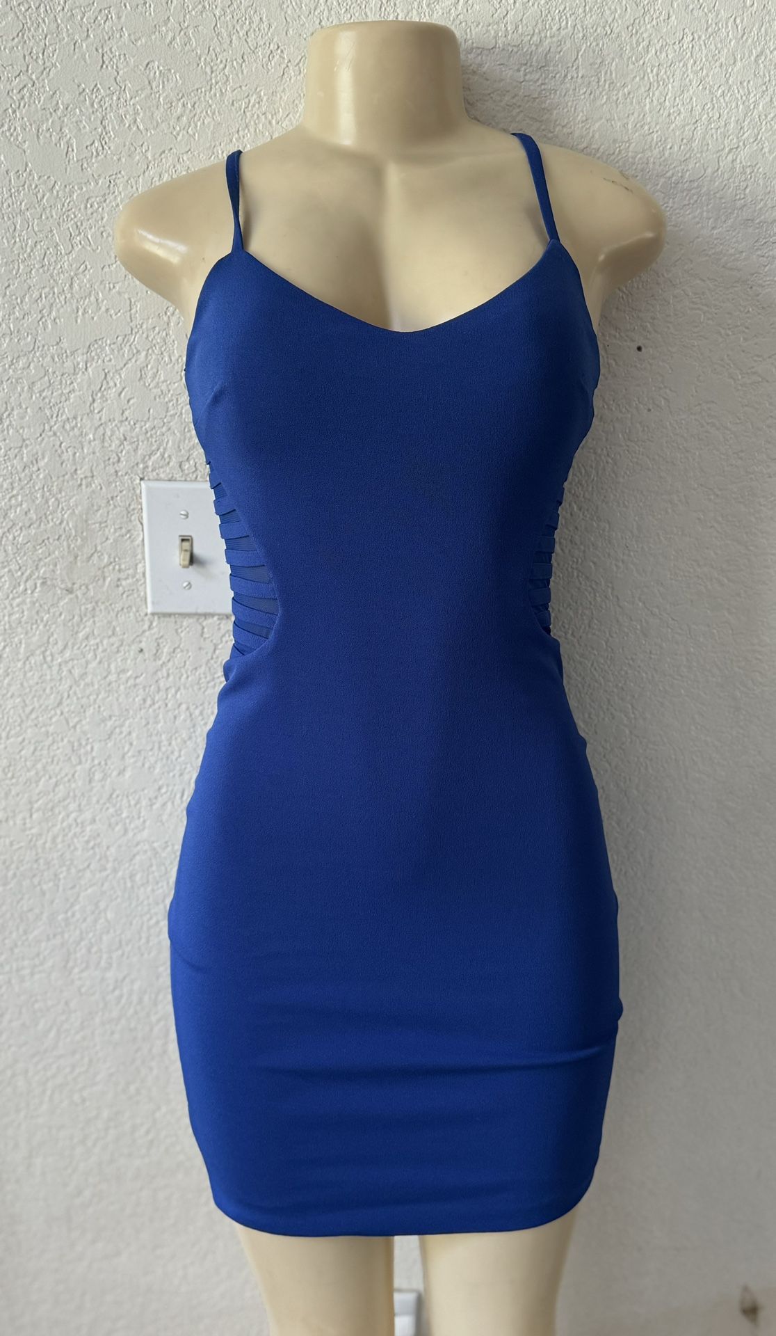 Blue Guess Bodycon Sexy Dress Party Cocktail Night Out
