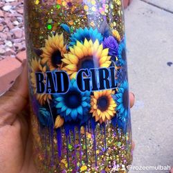 Custom Snow Globe Tumbler (Glitter)