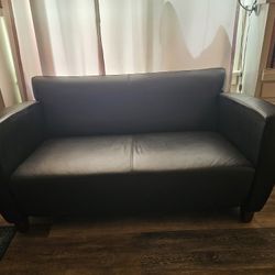 Black Leather Sofa