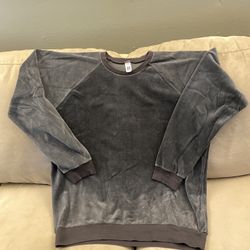 American Apparel Crewneck Velour Sweatshirt