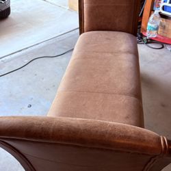 Wood & Leather Bench 