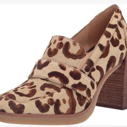 Vince Camuto Women's Footwear Ezerna Stacked Heel Loafer Pump S-5