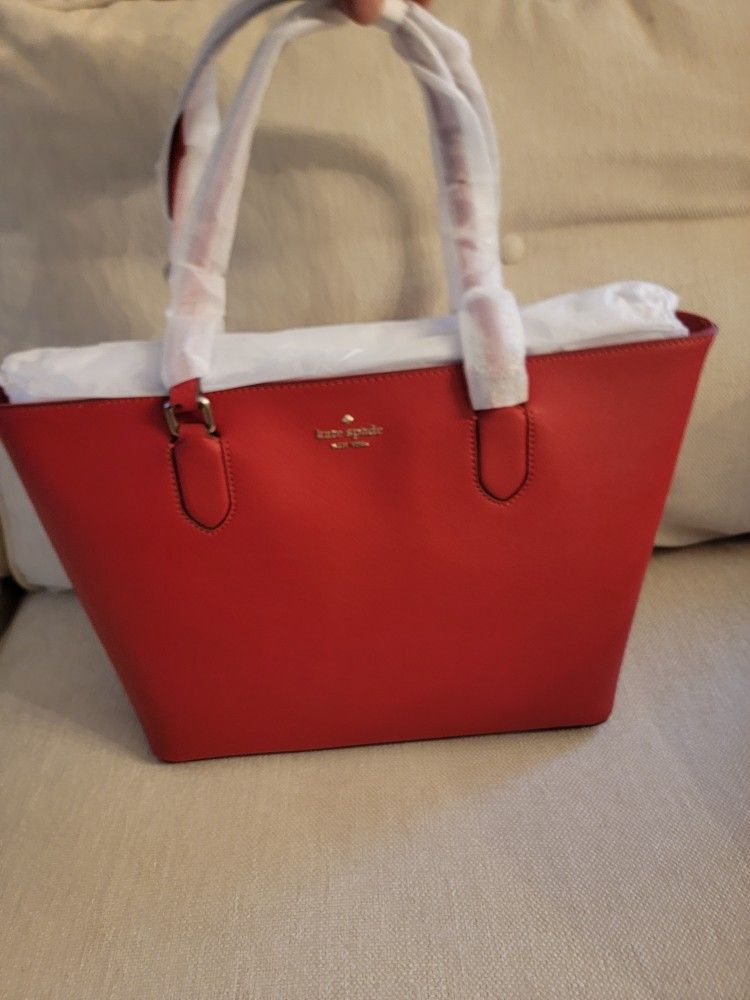 New Red Kate Spade Hand Bag