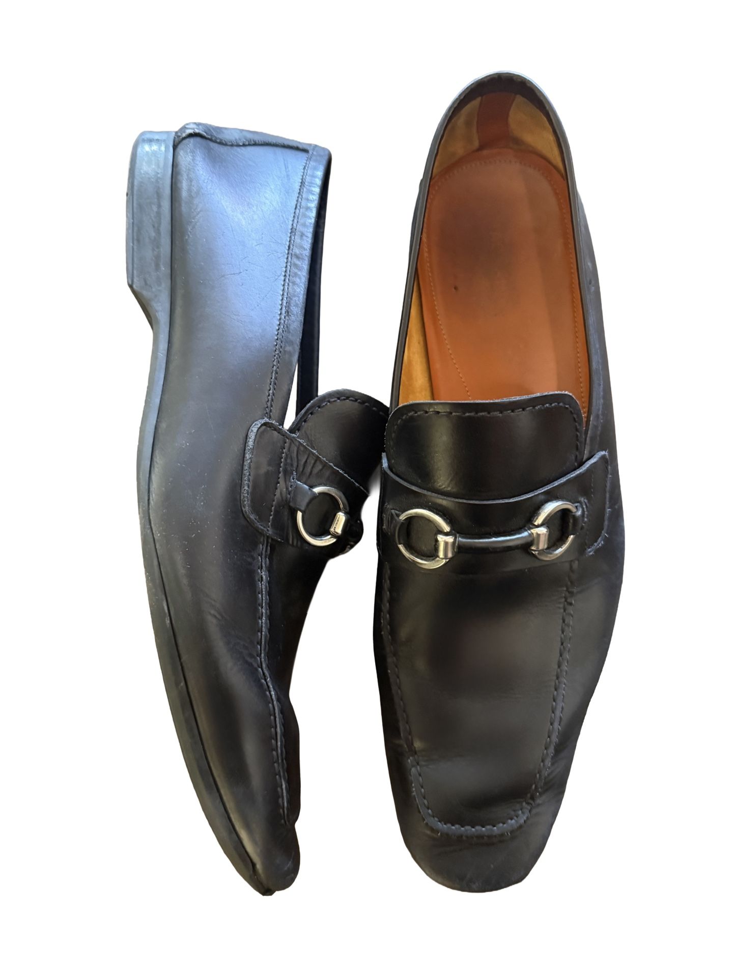 Magnanni Men’s Loafers black Leather -  Size 12