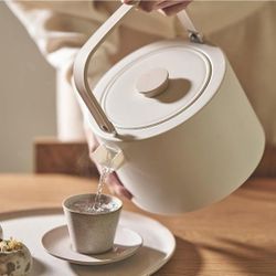 Dr. HOWS Goyo Electric Kettle/Teapot with Auto Shut-Off to Quickly Boil Water for Tea, Coffee (WHITE)