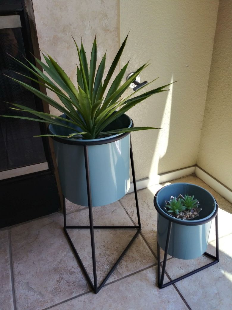 Pots & stands $35 for both