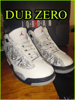 Air Jordan Dub Zero White Black Sneakers