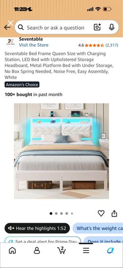 Queen bed frame