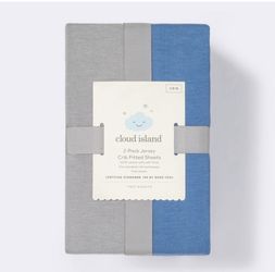 Cloud Island Crib Sheets 
