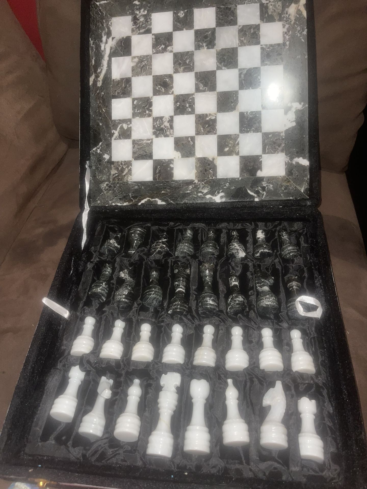 Large Heavy Marble Chess Board
