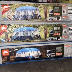 New Ozark Trail 8 Person Cabin Tent W/LED lights Camping 