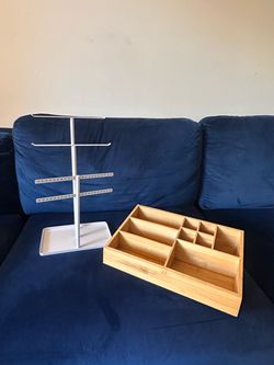 Jewelry Stand + Bamboo Organizer Bundle