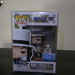 Funko Pop! Rob Lucci With Hattori Toy Temple Exclusive - Signed JSA Certified 