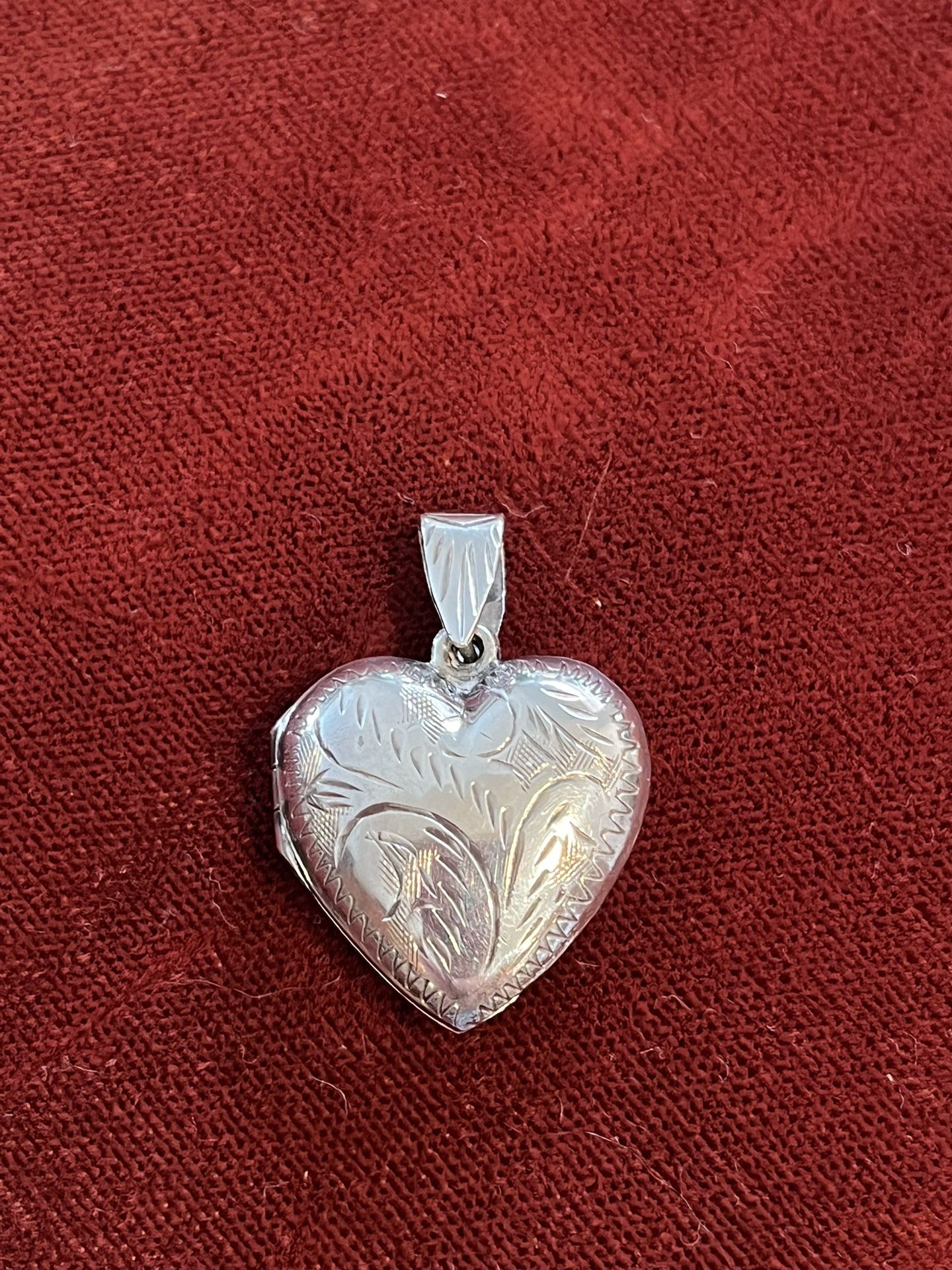 Sterling Silver Heart Locket Pendant
