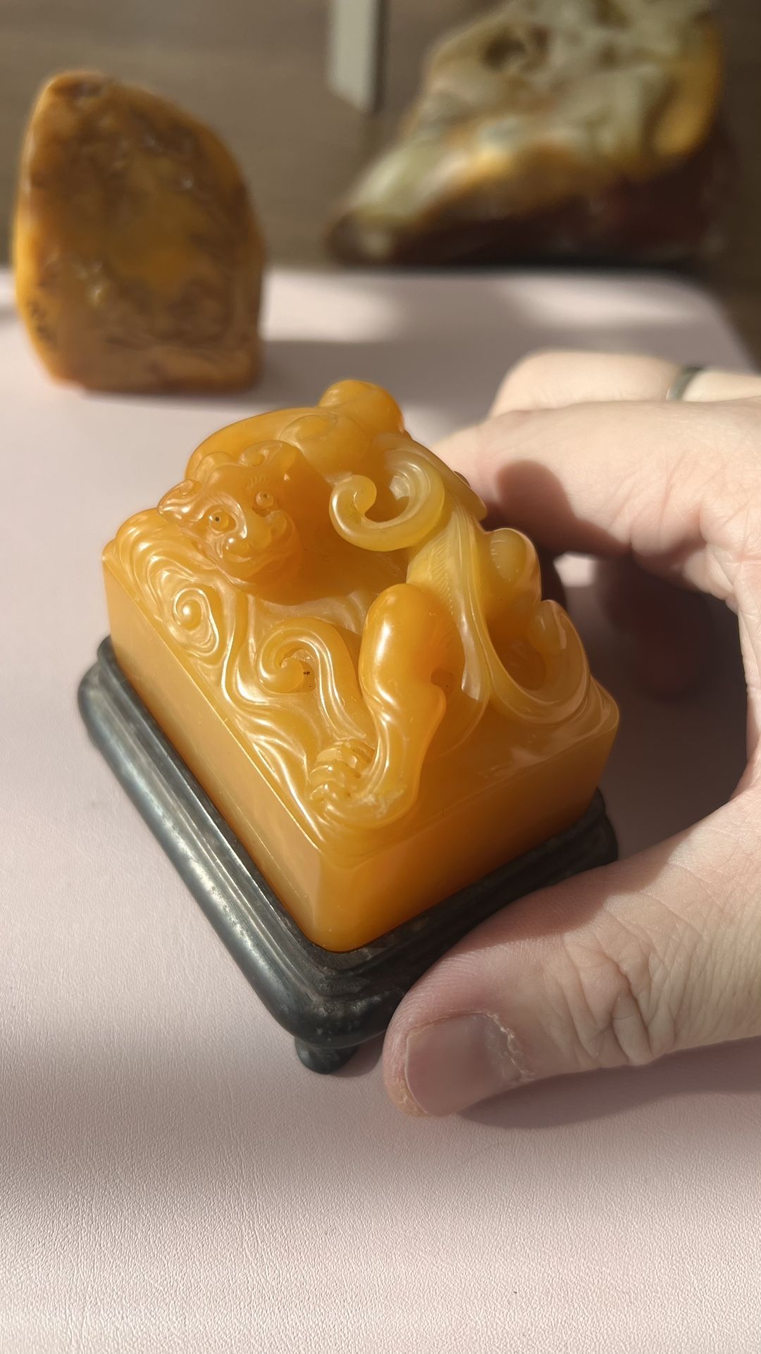 Chinese antique Jade stone seal
