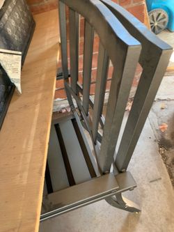 Really Nice Wrought Iron Bistro Metal Outdoor Patio Furniture set aluminum