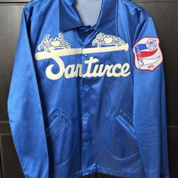 RARE Ebbets Field Flannels 1951 Authentic Satin Santurce Baseball Club Jacket (Men’s Large) (NEW w/o Tags)