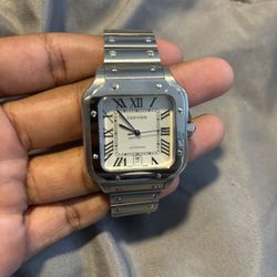 Cartier Santos De Cartier Silver 
