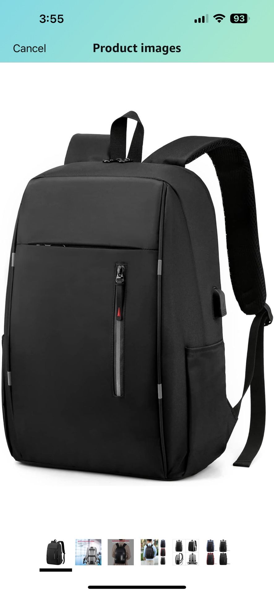 Laptop Backpack Women Men Shoulders Bag for College Travel Trip Business Fits Up to 15.6 inches