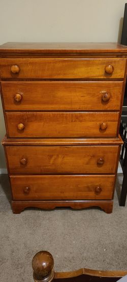Vintage Wood Chest of Drawers