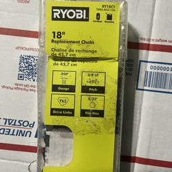 Ryobi 18 in. 0.050-Gauge Replacement Full Complement Standard Chainsaw Chain, 62 Links (Single-Pack)