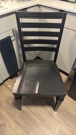 Black Wood Chair Dining Side Office