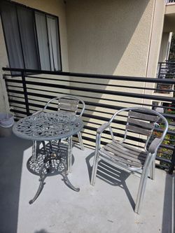 Patio furniture outdoor 2 chair Table small balcony
