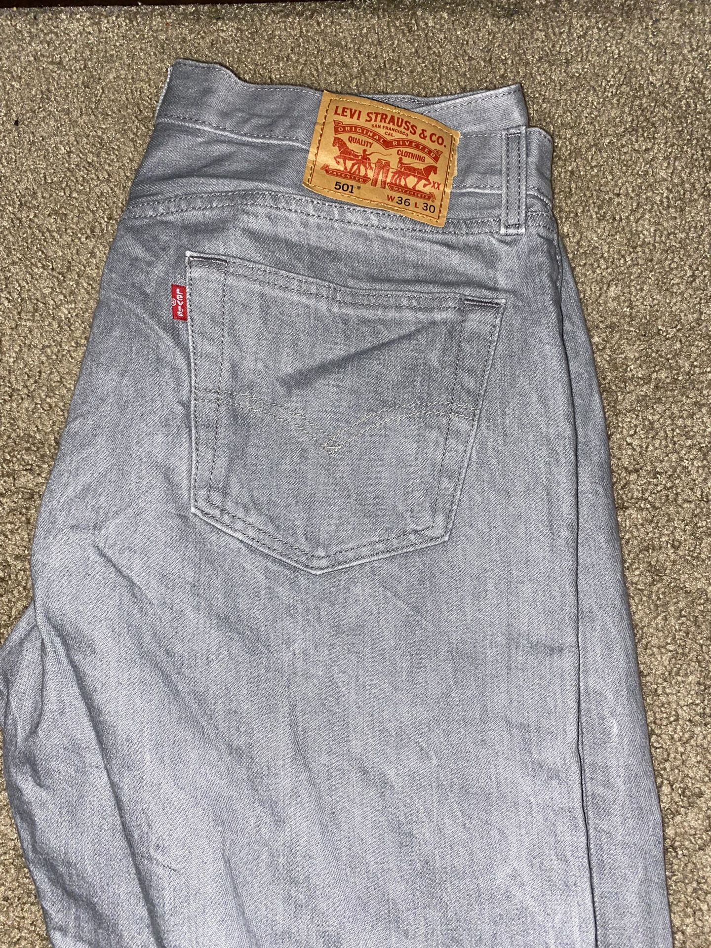 Grey 501s